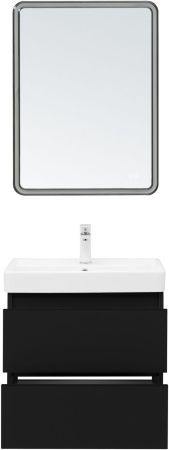 Тумба под раковину Aquanet Вега 2.0 60 черный, артикул 00337953