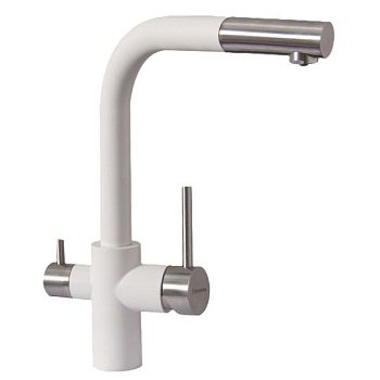 Смеситель для кухни с выдвижным изливом и подключением фильтра Florentina КРИСТАЛЛ 333.32H.2123.201, жасмин