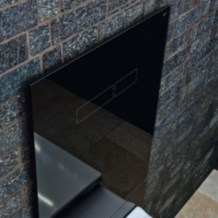 Верхняя панель TECElux с сенсорным блоком управления, стекло черное