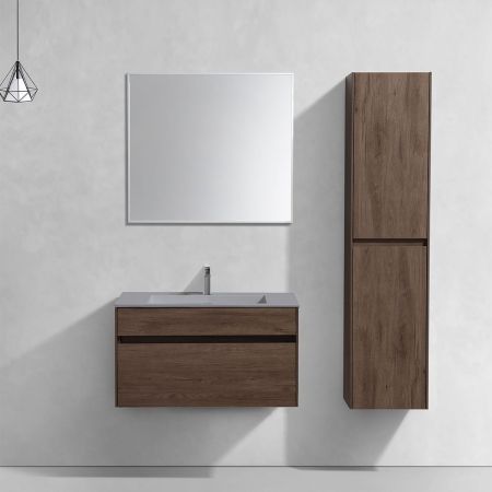 База под раковину Chiara 800 подвесная, 1 выкатной ящик soft-close, R.Oak, артикул VMC-2C800RO