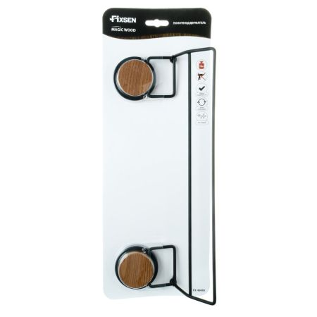 Полотенцедержатель FIXSEN MAGIC WOOD FX-46002, черный, коричневый, артикул FX-46002