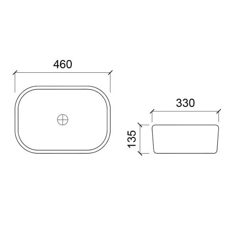 Раковина чаша WesnaArt OCEAN 4020-OCE12, белый, артикул 4020-OCE12