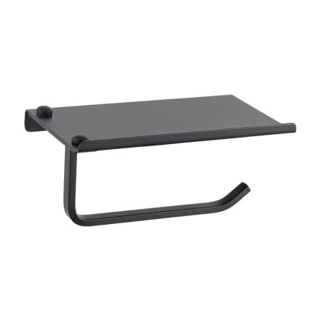 Держатель для туалетной бумаги с полочкой Haiba HB330-7, черный