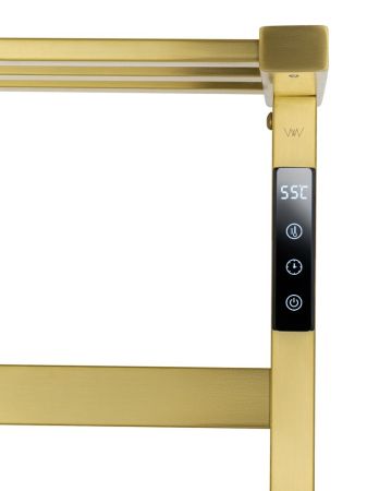 Полотенцесушитель электрический WONZON & WOGHAND FRANKFURT, Брашированное золото (WW-A1026-BG), артикул WW-A1026-BG