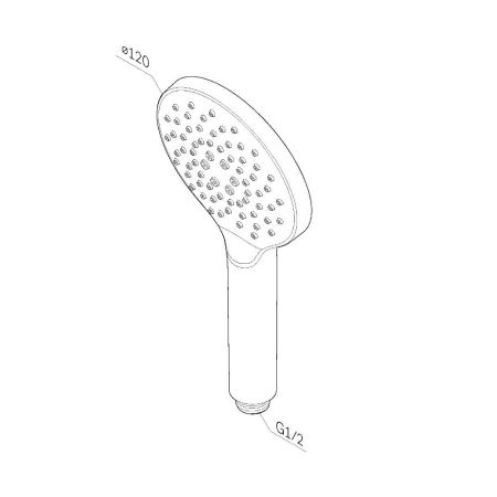 F0280000 Like ручной душ 120 мм, 3 функции, шт, артикул F0280000