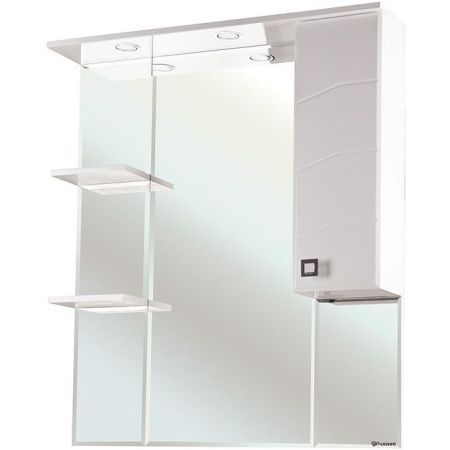 Зеркало со шкафом Bellezza Джулия 75 R 4611212001011 с подсветкой R Белое
