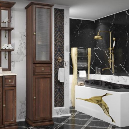 Пенал Корсо Оро правый Opadiris Светлый орех