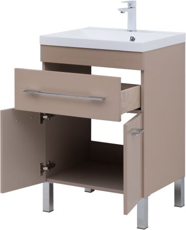 Тумба под раковину Aquanet Верона 60 капучино (1 ящик, 2 дверцы), артикул 00304534