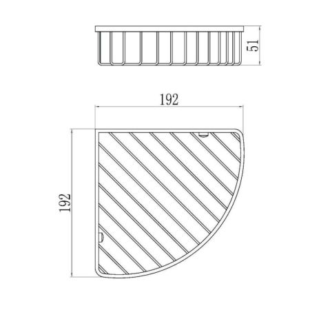 Полка угловая Savol S-002514-1, хром, артикул S-002514-1