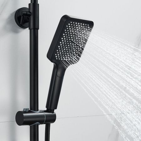 Душевая система Shevanik S9936H, черный