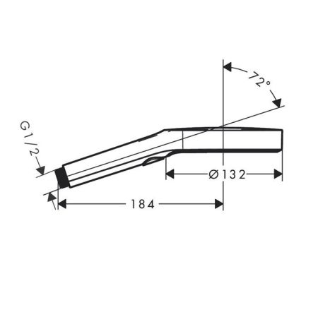 Ручной душ, Hansgrohe, Rainfinity, размер душевого диска, мм-132, форма-круглая, количество режимов-3, тип струи-PowderRain, Intense PowderRain, MonoRain, цвет-шлифованная бронза, артикул 26864140