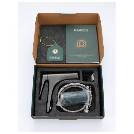 Смеситель для раковины Splenka S54.10.09, графит, артикул S54.10.09