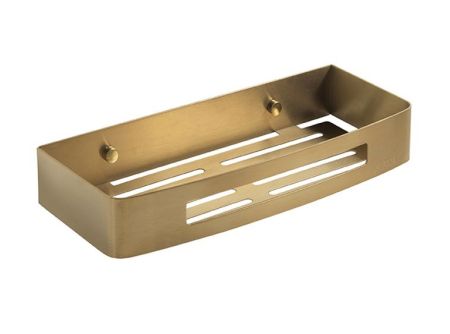 Gedy, решётка прямоугольная 1-уровневая (30х12,8х4,5), цвет матовое золото, артикул 2417(88)