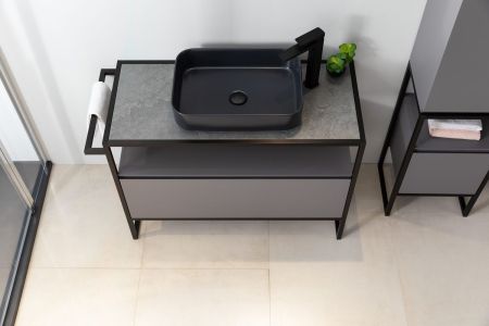 Раковина накладная Allen Brau Fantasy 50 4.11021.31 черный матовый, артикул 4.11021.31