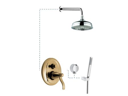 Emmevi Abel, душевой комплект 390BR, цвет бронза, артикул 390BR