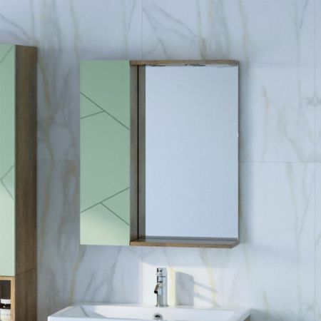 Шкаф навесной с дверью Бриклаер КРИСТАЛЛ 20 см, фисташковый, артикул 4627125416989