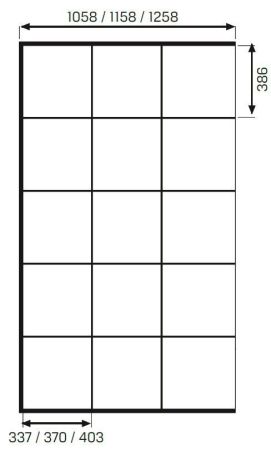 Душевое ограждение NEW TRENDY AVEXA BLACK 110x200 EXK-2024 (черный), артикул EXK-2024