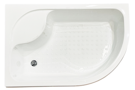 Душевой угол Royal Bath Practic RB 8120BK-C-BL (матовое) левый, артикул RB8120BK-C-BL-L-Practic