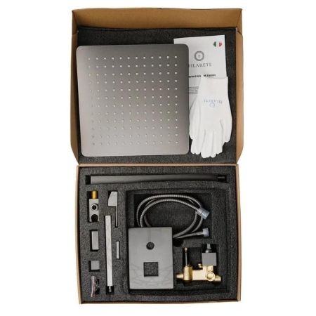 Душевая система встраиваемая FILARETE Fing FL1043BG, графит