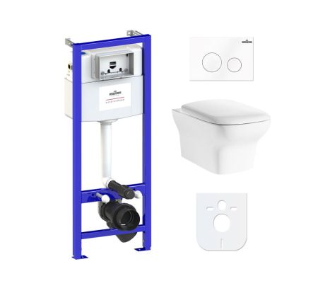 Комплект 6 в 1 Lavinia Boho Bristol Rimless 77040113, премиум с пластиковой клавишей