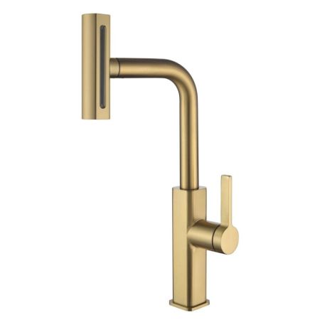 Смеситель для кухни Fmark FS8266C, матовое золото