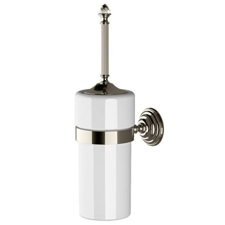 Devon Diamond Ёршик подвесной (белая керамика), цвет: никель блестящий, артикул WHD520NKBI