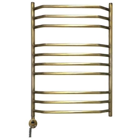 Электрический полотенцесушитель Domoterm Лаура П10 500*800 АБР E L Античная бронза, артикул ЛаураП10500*800АБРEL