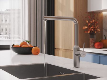 Смеситель для кухни Cersanit FLAVIS однорычажный сатин (68241), артикул 68241