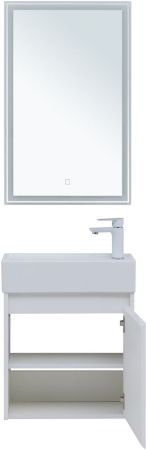 Мебель для ванной Aquanet Nova Lite 50 белый глянец (с дверецей), артикул 00302531