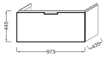 Тумба под раковину Jacob Delafon Reve 100 EB1132-G80 подвесная Светло-коричневый, артикул EB1132-G80