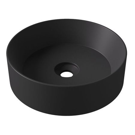 Раковина, Alice, Spy, ширина, мм-400, глубина, мм-400, высота, мм-120, тип установки-накладной (настольный), отверстия для смесителя-отсутствуют, без перелива, материал-керамика, вид грязеотталкивающего покрытия-Aliglaze+, цвет-черный матовый