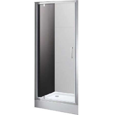 Душевая дверь в нишу Cezares Molveno BA-1 100 профиль Хром стекло прозрачное, артикул MOLVENO-BA-1-100-C-Cr-IV