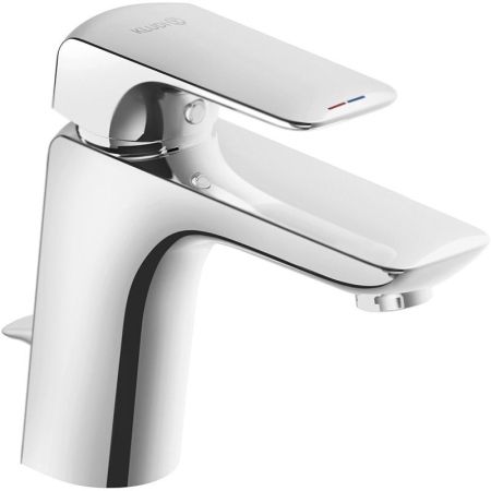 Смеситель для раковины, Kludi, Ameo, тип открывания воды-однорычажный, тип регулирования воды-керамический картридж, монтаж-на раковину/столешницу, отверстия для монтажа-1, высота, мм-155, вынос излива, мм-135, донный клапан-есть, тип подводки-гибкая, ста, артикул 410230575