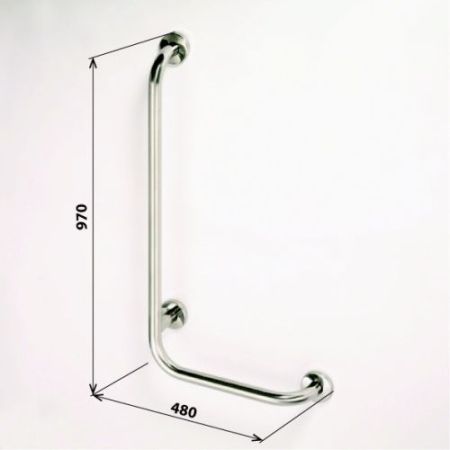 HELP поручень настенный- левый,мат, артикул 301112042