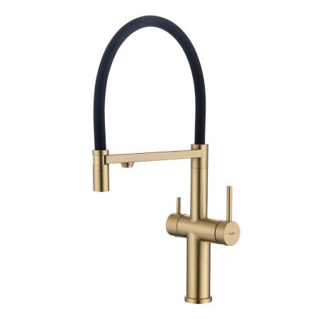 Смеситель для кухни с подключением фильтра Raglo R20.63.03, золотой сатин, артикул R20.63.03
