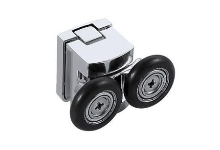 AQ NAA 6121-120 (новый артикул AQ ARI RA 12020CH) Душевая дверь двухэлементная, раздвижная1200x2000 профиль хром, стекло прозрачное