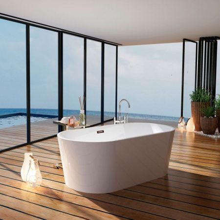 Акриловая ванна Swedbe Vita 169x80 8800 Белая без гидромассажа