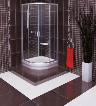 Душевой уголок Ravak Blix BLCP4-80 сатин+транспарент, артикул 3B240U00Z1