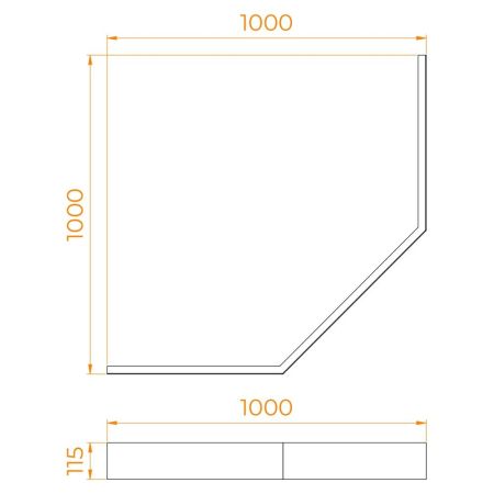 Экран для душевого поддона RGW LUX, артикул 16230111-13