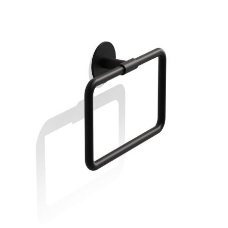 Decor Walther Basic Полотенцедержатель-кольцо 21см., подвесной, цвет: черный матовый, артикул 0535460