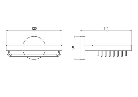 Мыльница решетка AQUATEK AQ4633CR БЕТТА, артикул AQ4633CR