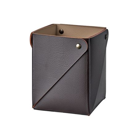 ADJ Коробочка MIU для чайных пакетов, 7x7xH8 см., цвет: шоколад/капучино, артикул 0055.06/04