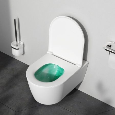 C8F1701MWSC Func подвесной унитаз 54 см FlashClean с сиденьем микролифт, бел мат, артикул C8F1701MWSC