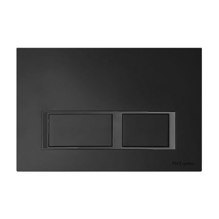 Панель смыва TECEspring с прямоугольными кнопками, черный матовый