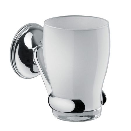 Bongio Fleur blanc Стакан подвесной, хром, артикул 11014CR00