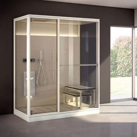 Effegibi Logica H Filo Сауна 214x250h217см, пристенная R.H., цвет: Soft Sand, артикул LO 31 01 0001