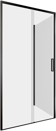 Душевой уголок Aquanet Pleasure Evo 100x90 AE65-100x90-BT профиль черный, прозрачное стекло, артикул AE65-100x90-BT