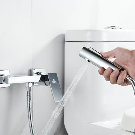 Гигиенический душ со смесителем Rose R1805-1, хром