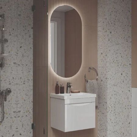 Тумба под раковину подвесная Velvex Vizo tp.VIZ.COM.50.1Y, 50 см, артикул tp.VIZ.COM.50.1Y