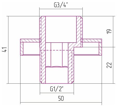 Отражатель TUBE н/ж "СУНЕРЖА" с эксцентриком (к-т) (Без покрытия), артикул 00-1507-0000